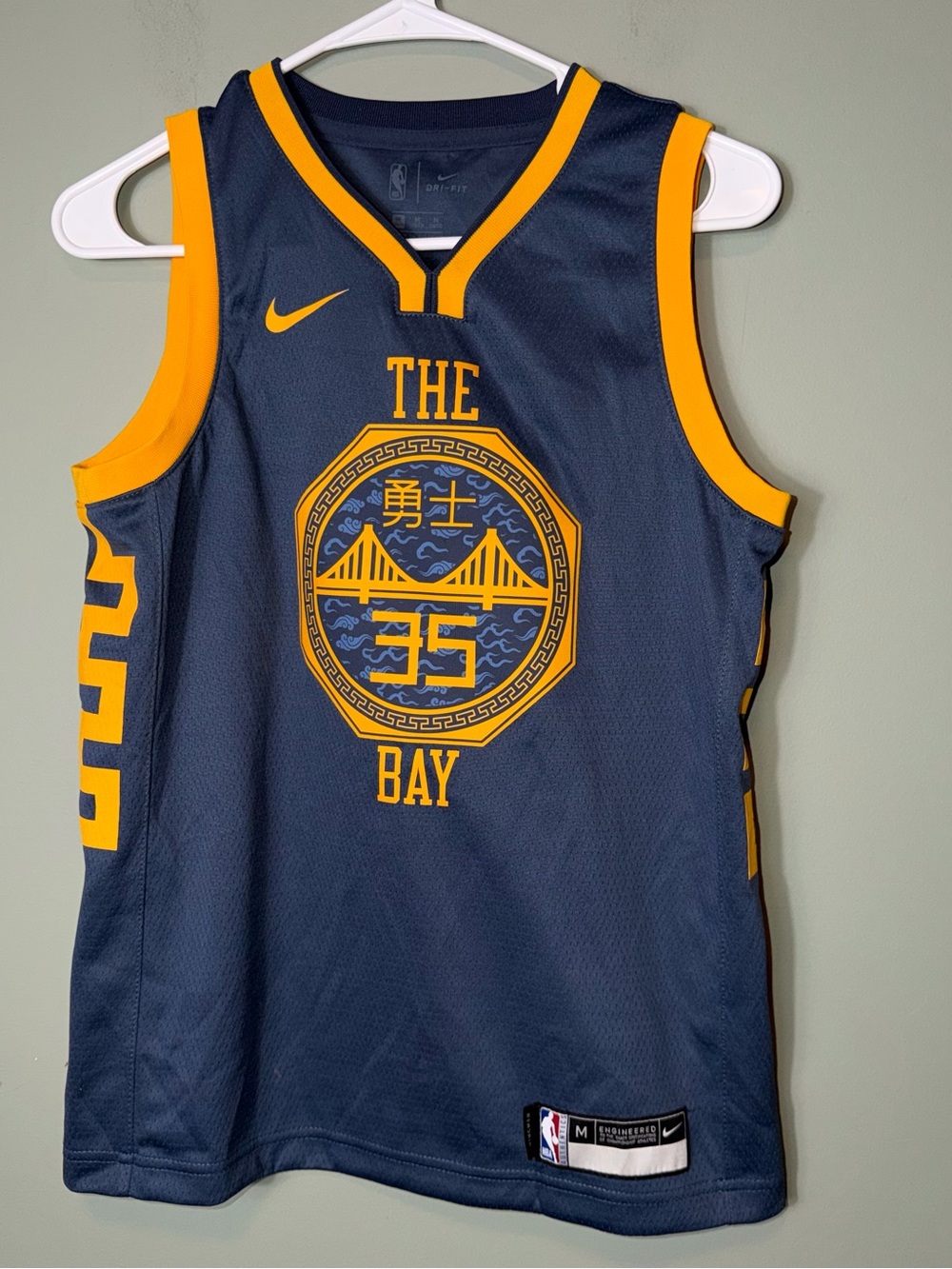 Nike Kevin Durant Golden State Warriors "The Bay" Swingman jersey Medium 10/12